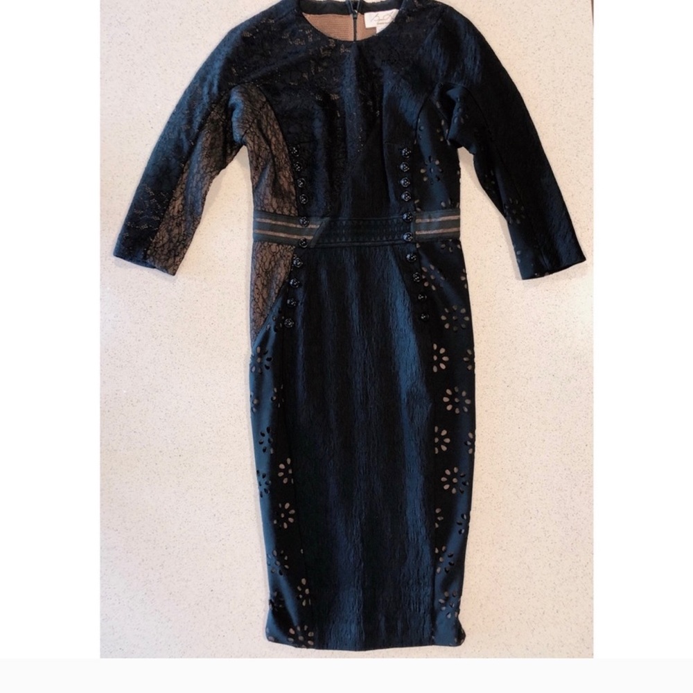 Byron Lars Bettine “Mascara” Dress – Size 2 – Black/Nude - Picture 3 of 5
